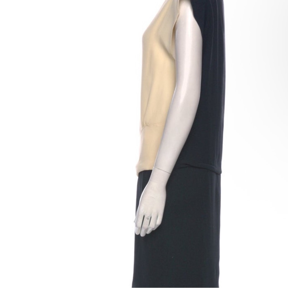 No Boundaries Two-Tone Black and Cream Sleeveless Dress